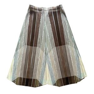 RARE Pleats Please Issey Miyake printed skirt